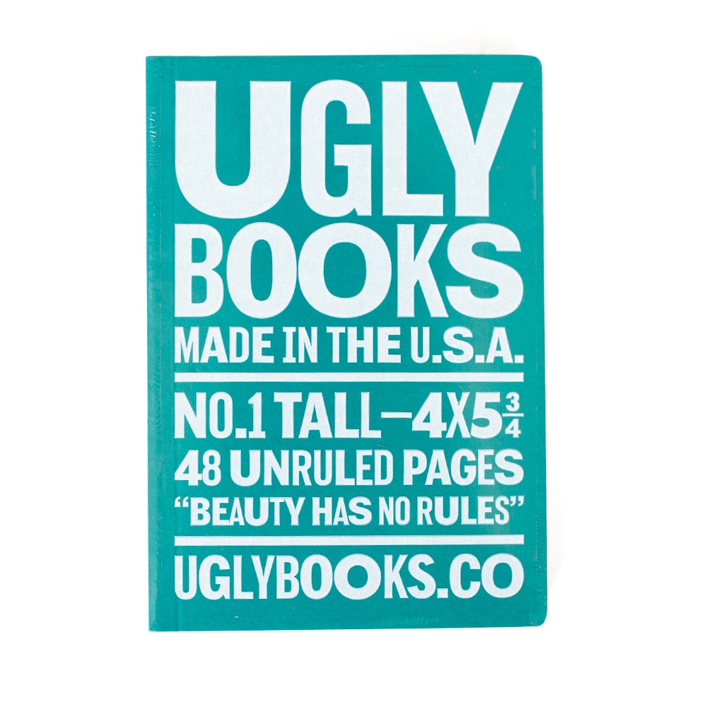 Memo & Notebooks, Art & School, 4"x5.75", Uglybooks, #1, Perfect Bound, Book, 3 Pack, Lemon Shock, 963740